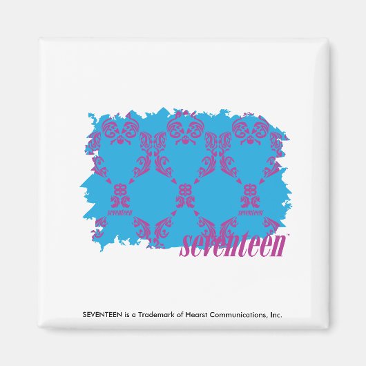 Aimant Damask Purple-Aqua 4 (Devant)