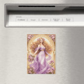 Aimant Dame aux cheveux dorés fluides en robe (In Situ (Lave-vaisselle))