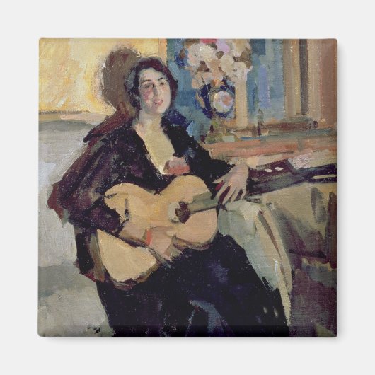 Aimant Dame avec une guitare, 1911 (Devant)