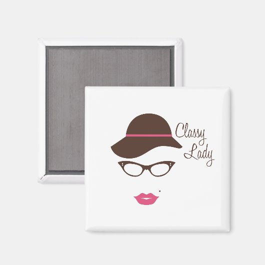 Aimant Dame classe (Recto/Verso)