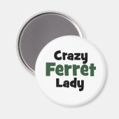 Aimant Dame Crazy Ferret (Recto/Verso)
