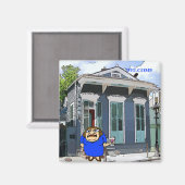 Aimant Dame de bienvenue sur Desire St (Recto/Verso)