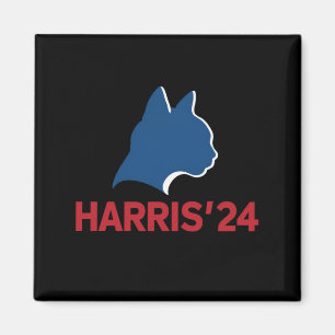 Aimant Dame de chat drôle sans enfants pour citation 2024