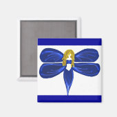 Aimant dame des libellules (Recto/Verso)