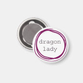Aimant Dame Dragon (Recto/Verso)
