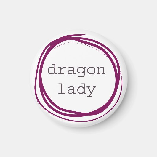 Aimant Dame Dragon (Devant)