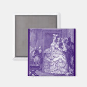 Aimant Dame en attente de Marie Antoinette (Recto/Verso)