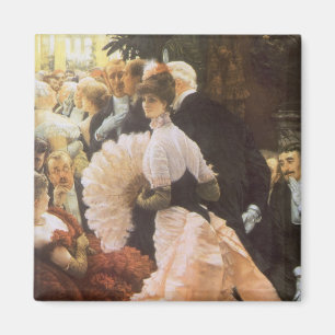Aimant Dame politique par James Tissot, Victorien Vintage