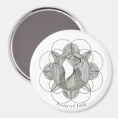 Aimant Dame protégée (Recto/Verso)