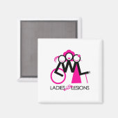 Aimant Dames avec des lésions (Recto/Verso)