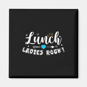 Aimant Dames de la cantine rock l'équipe de la dame de la