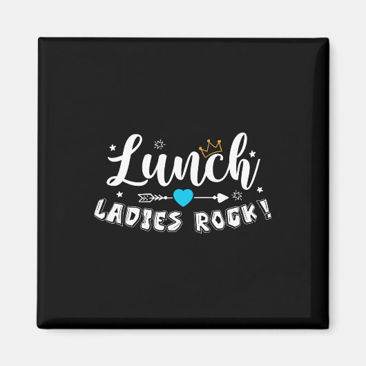 Aimant Dames de la cantine rock l'équipe de la dame de la (Devant)