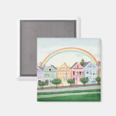 Aimant Dames peintes de San Francisco Pastel (Recto/Verso)