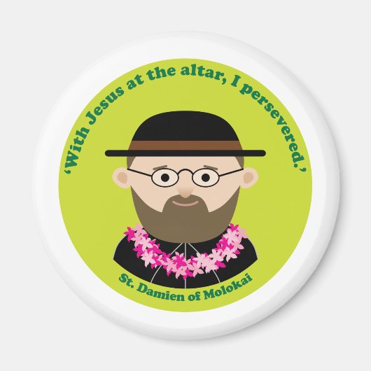 Aimant Damien de Molokai (Devant)
