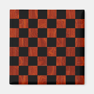 Aimant Damier en bois