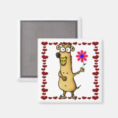 Aimant d'amour de chien de prairie (Recto/Verso)