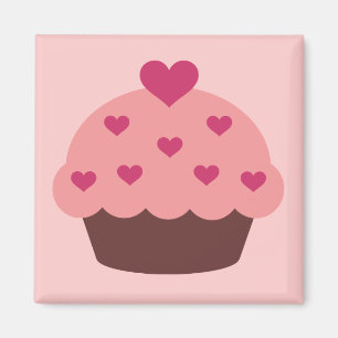 Aimant d'amour de petit gâteau