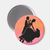 Aimant danceurs de soleil couchant tropical (Recto/Verso)