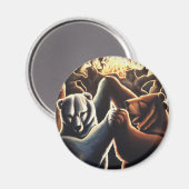 Aimant Dancing Bears Frigo Magent Faune et Art Cadeaux (Recto/Verso)