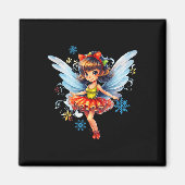 Aimant Dancing Christmas Fairy Cute Fée Noël (Devant)