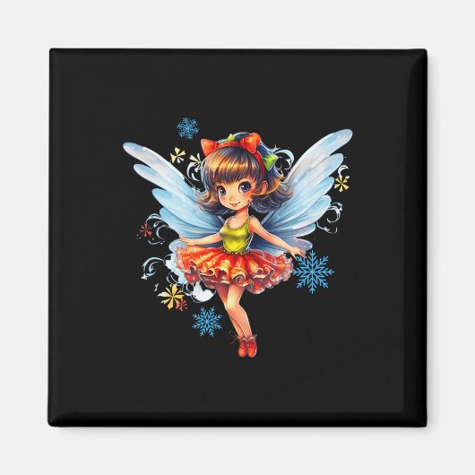 Aimant Dancing Christmas Fairy Cute Fée Noël (Devant)