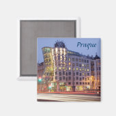 Aimant Dancing House Prague photo souvenir (Recto/Verso)