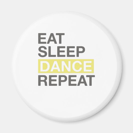 Aimant Dancing Lover pour Dancer Manger Dormir Danse Répé (Devant)