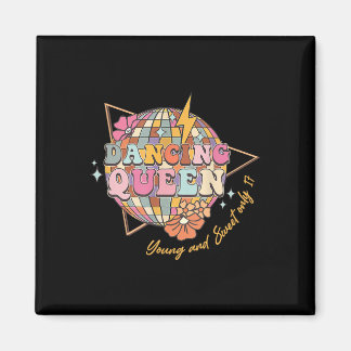 Aimant Dancing Queen Foral 17e anniversaire Disco Ball