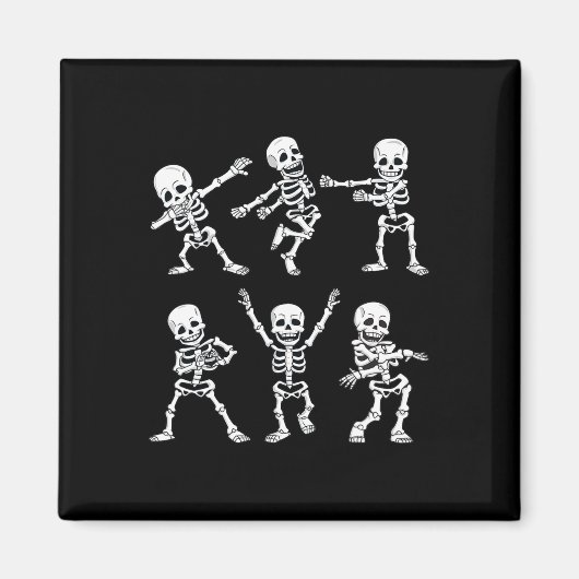 Aimant Dancing Skeletons Dance Challenge Boys Girl (Devant)