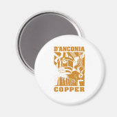 Aimant d'Anconia Copper / Logo en cuivre (Recto/Verso)