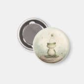 Aimant Dandelion de méditation de grenouille (Recto/Verso)