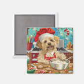 Aimant Dandie Dinmont Terrier Cuisine de Noël (Recto/Verso)