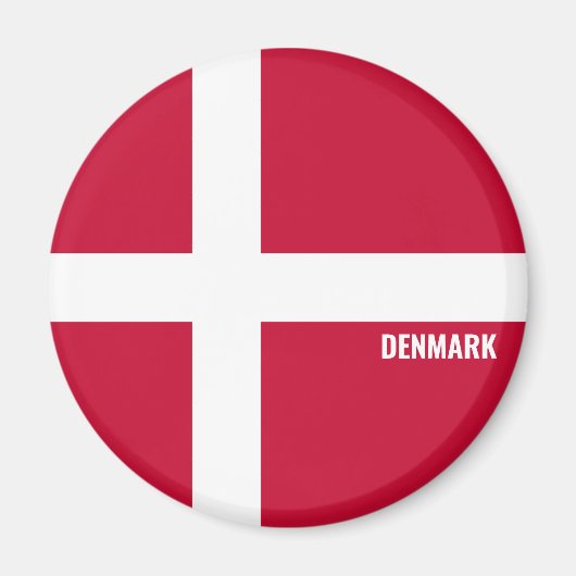 Aimant Danemark Drapeau charmant patriotique (Devant)