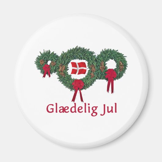 Aimant Danemark Noël 2 (Devant)