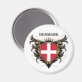 Aimant Danemark [personnalisation] (Recto/Verso)