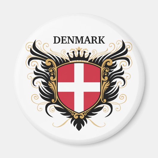 Aimant Danemark [personnalisation] (Devant)