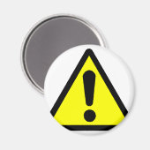 Aimant Danger ! (Point d'exclamation) (Recto/Verso)