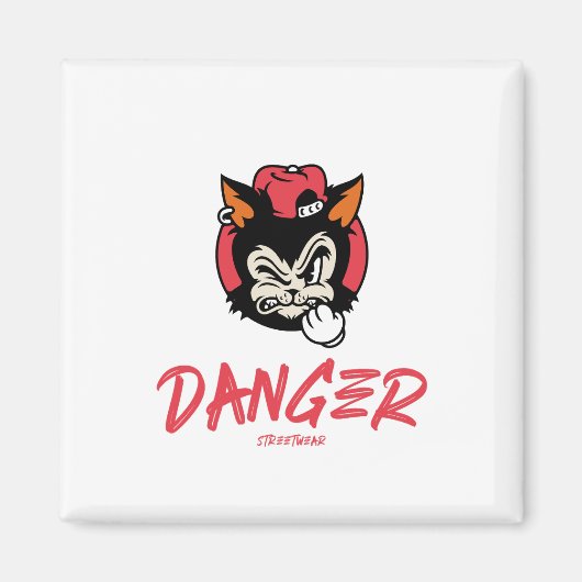 Aimant Danger Street Wear (Devant)