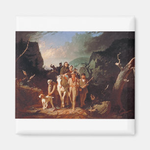 Aimant Daniel Boone escortant des colons