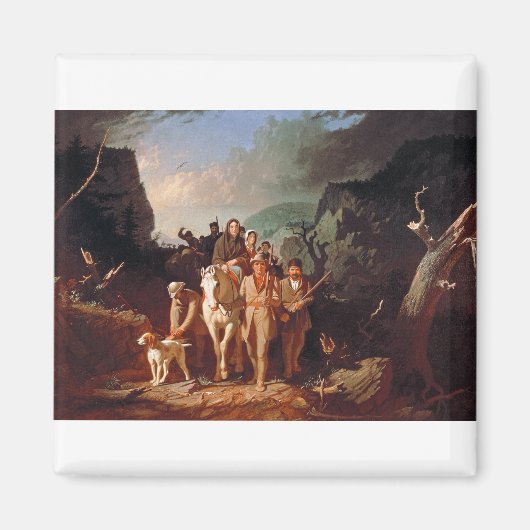 Aimant Daniel Boone escorte les colons (Devant)