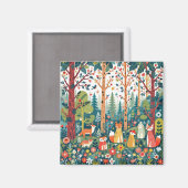 aimant d'animal de forêt (Recto/Verso)