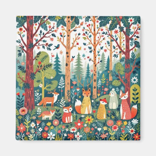 aimant d'animal de forêt (Devant)