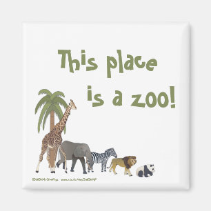Aimant d'animaux de zoo