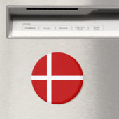 Aimant Dannebrog Drapeau Danois (In Situ (Lave-vaisselle))