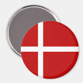 Aimant Dannebrog Drapeau Danois (Recto/Verso)