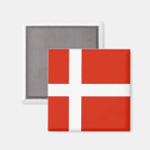 Aimant Dannebrog; The Official Flag of Denmark (Recto/Verso)