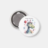 Aimant d'anniversaire dinosaure, anniversaire roar (Recto/Verso)