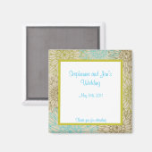 Aimant d'annonce 2"x2" Floral Burst (Recto/Verso)