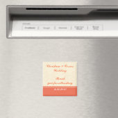 Aimant d'annonce 2"x2" Rose/orange Formel Scr (In Situ (Lave-vaisselle))