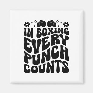 Aimant Dans la boxe chaque coup compte Boxeur Sports Athl